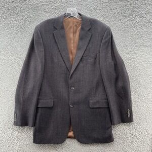 VTG Jack Victor Sport Coat Men 44T Brown Speck Tweed Wool Classic Blazer Canada